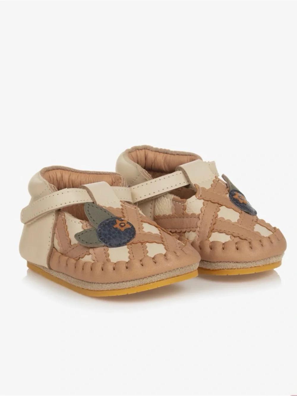 Donsje Amsterdam Blueberry Pie Leather Baby Girl Pre Walker Shoes 6-12 months